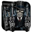 Dark Black Gangster Skull Theme APK