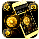 Balck Golden Apple Thème APK