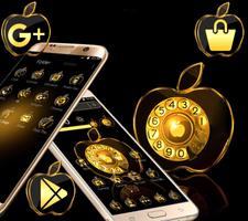Balck Golden Apple Theme syot layar 1