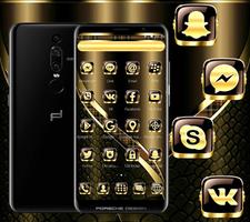 temas para celular - Tema marrom dourado preto imagem de tela 2