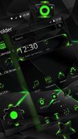 Black Neon Green Light Theme screenshot 1