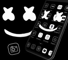 Black Laughing Face Theme screenshot 2