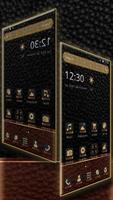 Black brown leather theme captura de pantalla 2