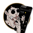 Black Lonely Smoke Boy Theme icon