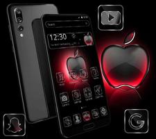 Black Red Apple Crystal Theme screenshot 1