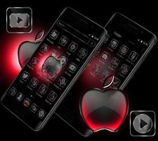 Black Red Apple Crystal Theme imagem de tela 2