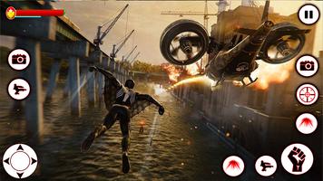 Black spider Rope Hero Battle poster