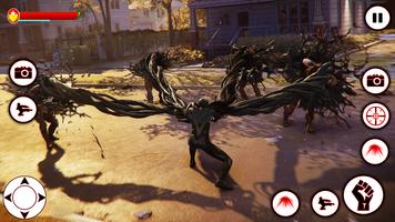 Black spider Rope Hero Battle screenshot 1