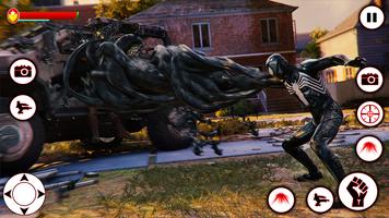 Black spider Rope Hero Battle screenshot 2
