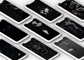 Black Wallpapers and Home Screen HD 포스터