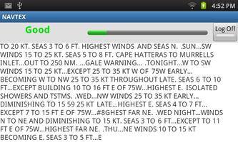 NAVTEX Decoder screenshot 1