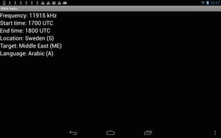 Shortwave Broadcast Schedules Screenshot 3