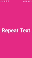 Repeat Text Plakat