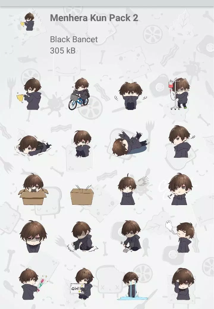 Menhera-kun - Sticker Surge