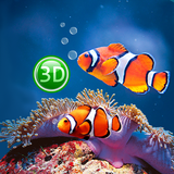 Coral Fish 3D Live Wallpaper icône