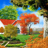 Autumn Garden Live Wallpaper icône