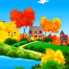 Sunny Autumn Day Live Wallpape icône