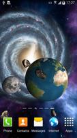 3D Galaxy Wallpaper Cartaz