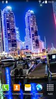 Dubai Night Live Wallpaper imagem de tela 1
