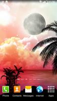 Tropical Night Live Wallpaper capture d'écran 1