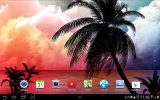 Tropical Night Live Wallpaper imagem de tela 2