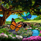 3D Butterfly Live Wallpaper simgesi