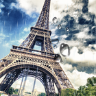 Rainy Paris Live Wallpaper icône