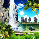 Tropical Waterfall Wallpaper APK