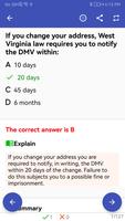 WV Driving Test - DMVCool capture d'écran 1