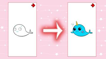 Play and learn how to draw cute animals скриншот 1