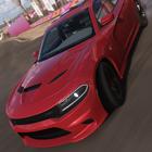 Driving Dodge Charger Race Car أيقونة