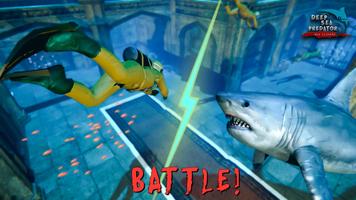 Mer Prédateur Attaque- Plongeur vs Jeux de requin capture d'écran 3