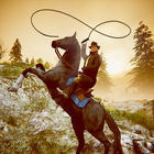 Cowboy Rodeo Rider-Wild West Zeichen