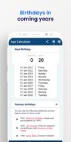 Age Calculator ภาพหน้าจอ 2