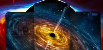 Black Hole Wallpaper 4K โปสเตอร์