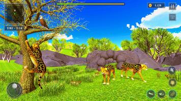 Cheetah Sim Wild Animal Games capture d'écran 1