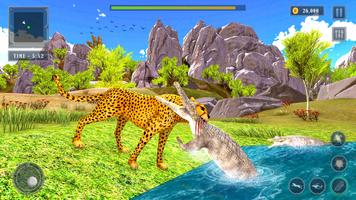 Cheetah Sim Wild Animal Games capture d'écran 3