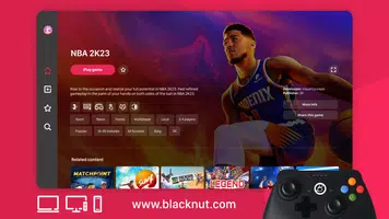 برنامه‌نما Blacknut عکس از صفحه
