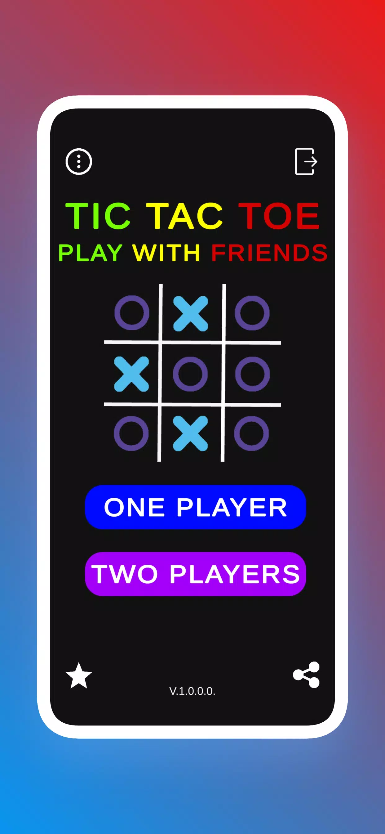 Tic Tac Toe Multiplayer & AI Game for Android - Download