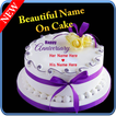 Écrivez un nom élégant sur  gâteau d'anniversaire