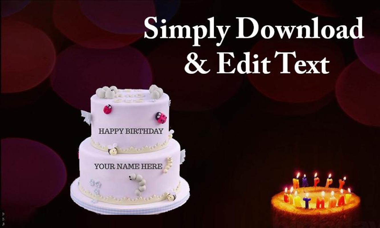 name on birthday cake