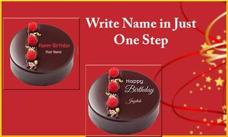 Écrivez un nom élégant sur  gâteau d'anniversaire capture d'écran 1