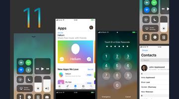 iOs14 Launcher, Xs Max launcher & Control Center Affiche