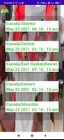 Canada Time Zones Clock ภาพหน้าจอ 3