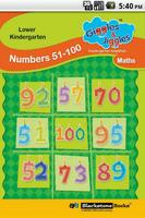 Numbers 51-100 for LKG Kids - Giggles & Jiggles Cartaz