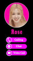 Rose Kpop BLackpink Video Call ảnh chụp màn hình 3