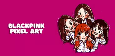Black Pink Pixel Art - Colorin