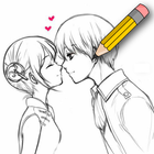 Drawing Anime Couple icône