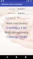 Kalkulator wieku skorygowanego wcześniaka الملصق