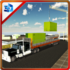 Cargo Container Delivery Truck 아이콘